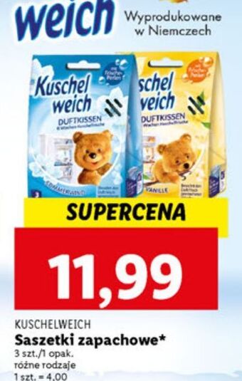 Lidl Saszetki zapachowe summer wind kuschelweich oferta