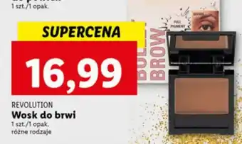 Lidl Wosk do brwi dark brown makeup revolution bullet brow oferta