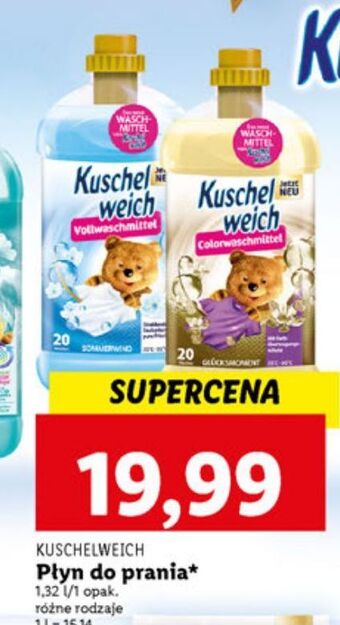 Lidl Płyn do prania colorwaschmittel kuschelweich oferta