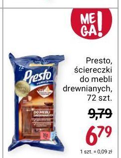 Rossmann Ściereczki do mebli drewnianych presto clean oferta