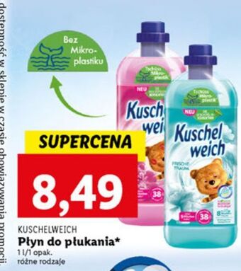 Lidl Płyn do płukania różowy kuschelweich oferta