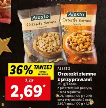 Lidl Orzeszki ziemne z papryką alesto oferta