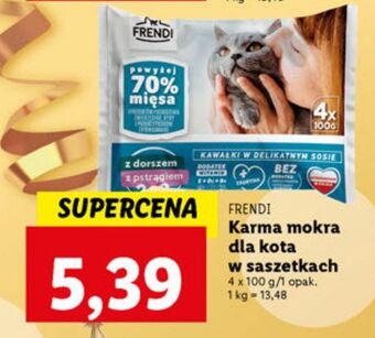 Lidl Karma dla kota z dorszem i pstrągiem frendi (karma) oferta