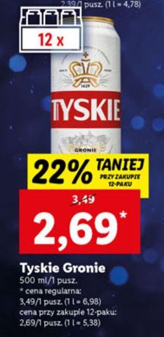 Lidl Piwo tyskie gronie oferta