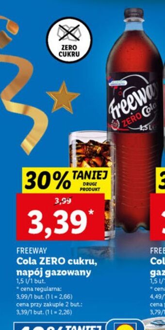 Lidl Cola zero freeway oferta