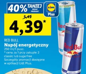 Lidl Napój energetyczny red bull oferta