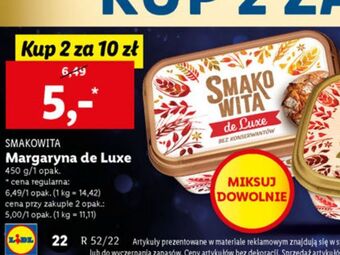 Lidl Margaryna smakowita de luxe oferta