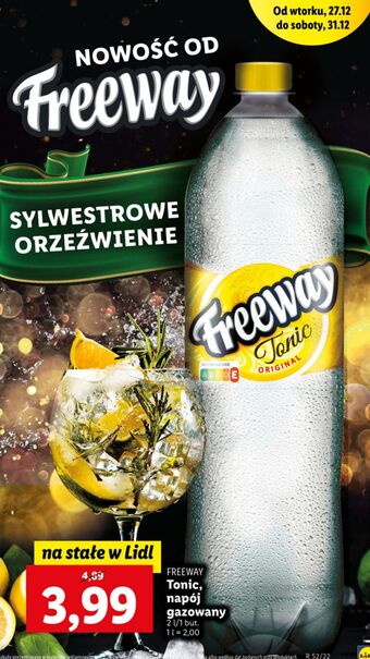Lidl Tonic freeway oferta