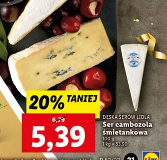 Lidl Ser cambozola smietankowa deska serów lidla oferta