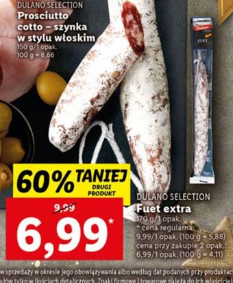 Lidl Fuet dulano selection oferta