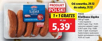 Lidl Kiełbasa śląska wieprzowa pikok oferta