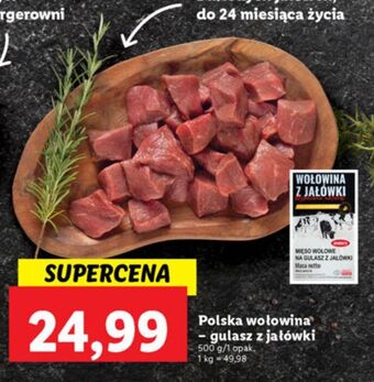 Lidl Mięso wołowe na gulasz z jałówki marks oferta