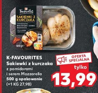 Kaufland Sakiewki z kurczaka pomidorami i serem mozzarella k-classic favourites oferta