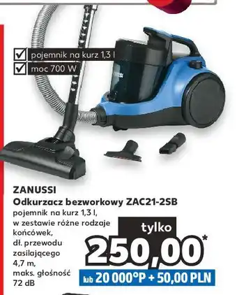 Kaufland Odkurzacz zac21-2sb zanussi oferta