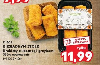 Kaufland Krokiety z kapustą przy biesiadnym stole oferta