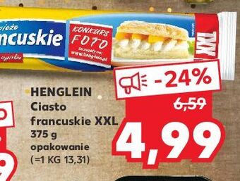 Kaufland Ciasto francuskie xxl henglein oferta