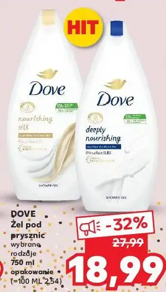 Kaufland Żel pod prysznic dove nourishing silk oferta