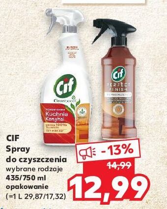 Kaufland Spray do czyszczenia kuchni cif cleanboost oferta