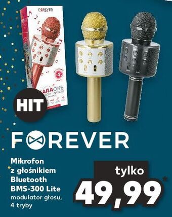 Kaufland Mikrofon bms-300 czarny forever oferta