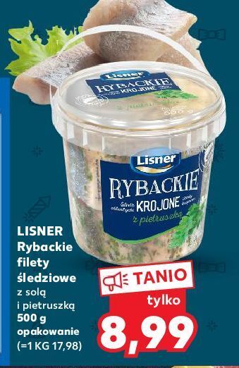 Kaufland Filety śledziowe rybackie krojone z pietruszką lisner oferta