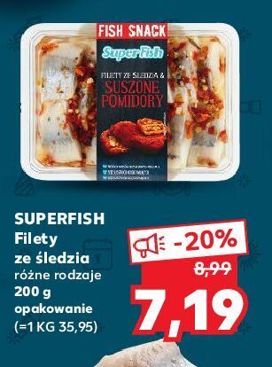 Kaufland Filet ze śledzia z suszonymi pomidorami superfish oferta