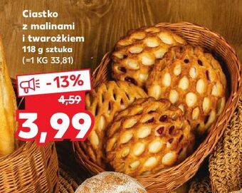 Kaufland Ciastko z malinami i twarożkiem oferta