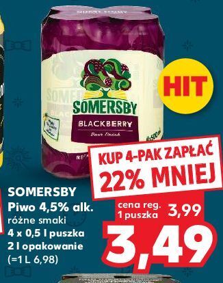 Kaufland Piwo somersby blackberry oferta