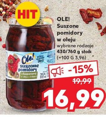 Kaufland Pomidory suszone z kaparami w oleju ziołami ole! oferta