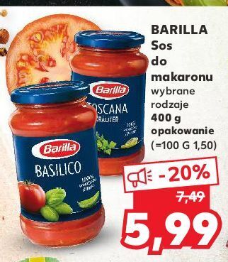 Kaufland Sos basilico barilla oferta