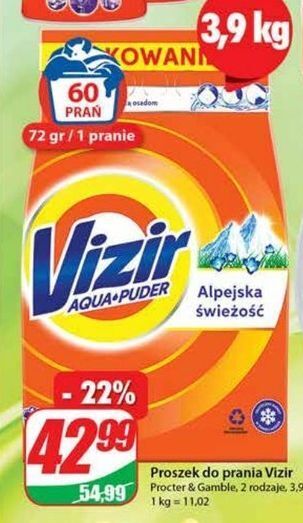 Dino Proszek do prania alpejska świeżość vizir aqua puder oferta