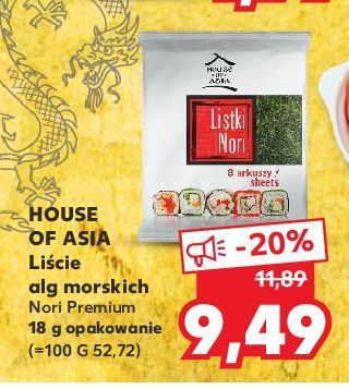 Kaufland Liście alg morskich house of asia oferta