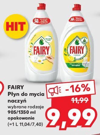 Kaufland Płyn do mycia naczyń chamomile fairy sensitive oferta