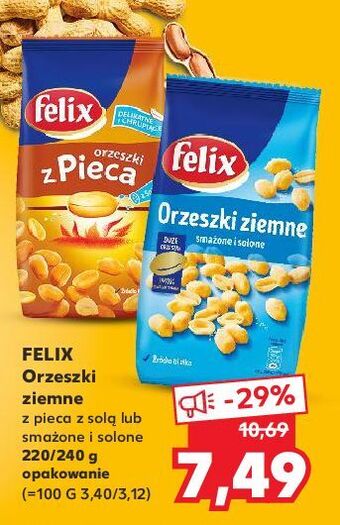 Kaufland Orzeszki ziemne z pieca solą felix oferta