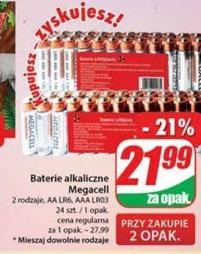 Dino Baterie alkaiczne lr6 megacell oferta