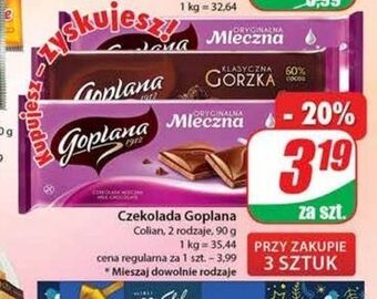 Dino Czekolada mleczna goplana oferta