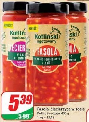 Dino Fasola w sosie pomidorowym kotliński ugotowany oferta