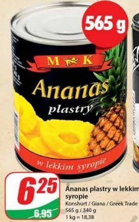 Dino Ananas plastry m&k oferta