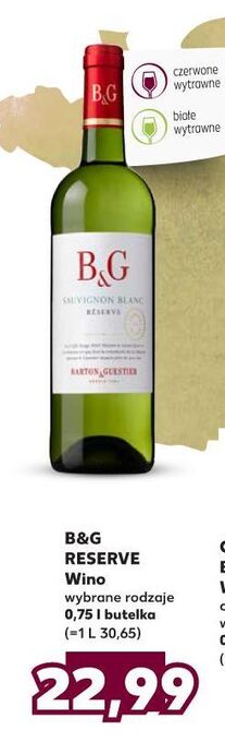 Kaufland Wino b&g sauvignon blanc oferta