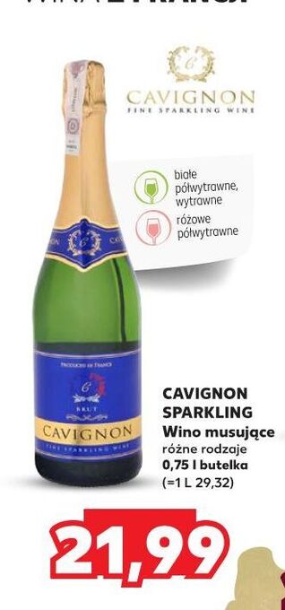 Wino cavignon rose demi sec