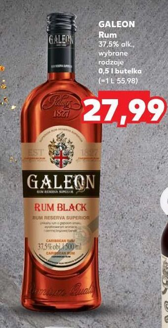 Kaufland Rum galeon black oferta