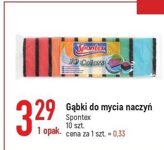 E.Leclerc Gąbki do mycia naczyń colors spontex oferta