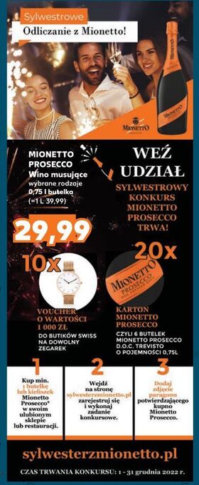 Kaufland Wino mionetto prosecco oferta