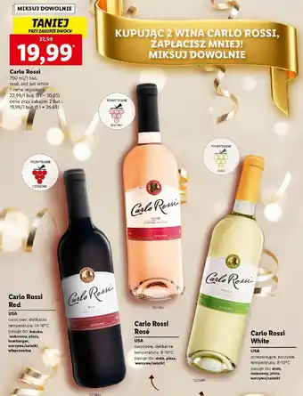 Lidl Wino carlo rossi red oferta