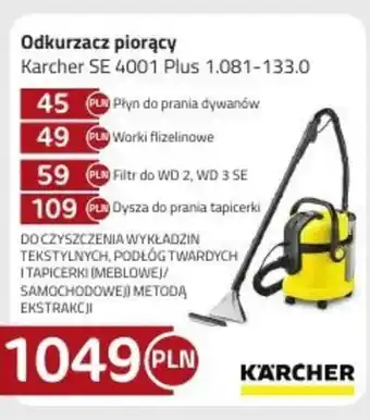 Kakto Karcher odkurzacz piorący SE4001 Plus 1.081-133.0 oferta