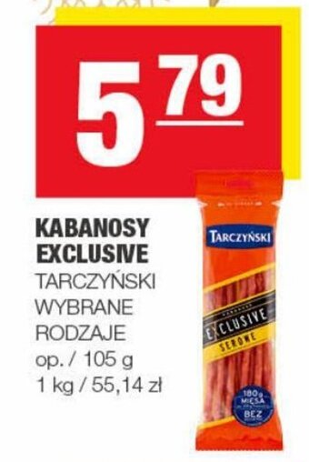 Spar Tarczyński kabanosy exclusive 105g oferta