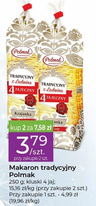 Stokrotka Polmak makaron tradycyjny 250g oferta