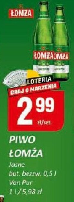 Chorten Van Pur Piwo Łomża Jasne but. bezzw. 0,5l oferta