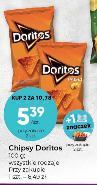 Stokrotka Doritos Chipsy 100g, wszystkie rodzaje oferta