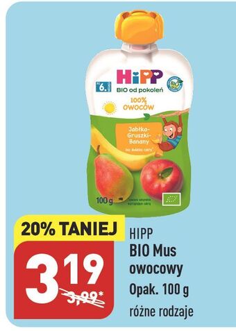 Mus porzeczka jabłko gruszka banan hipp