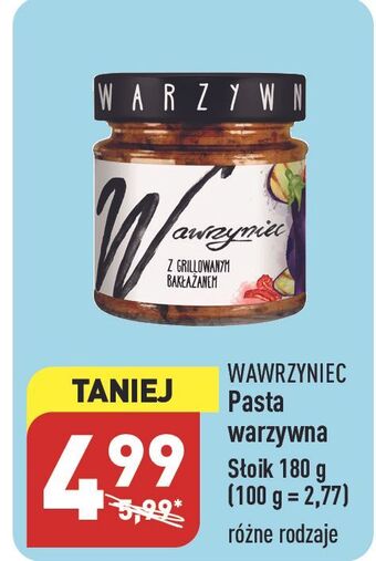 ALDI Pasta z grillowanym bakłażanem wawrzyniec oferta